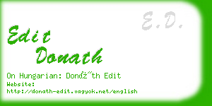 edit donath business card